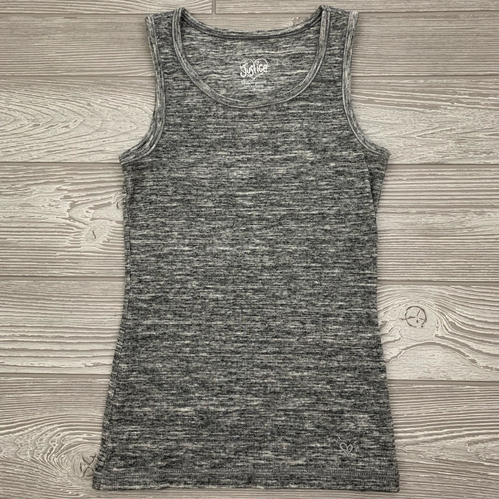 EUC Justice Ribbed Tank Top Size 10